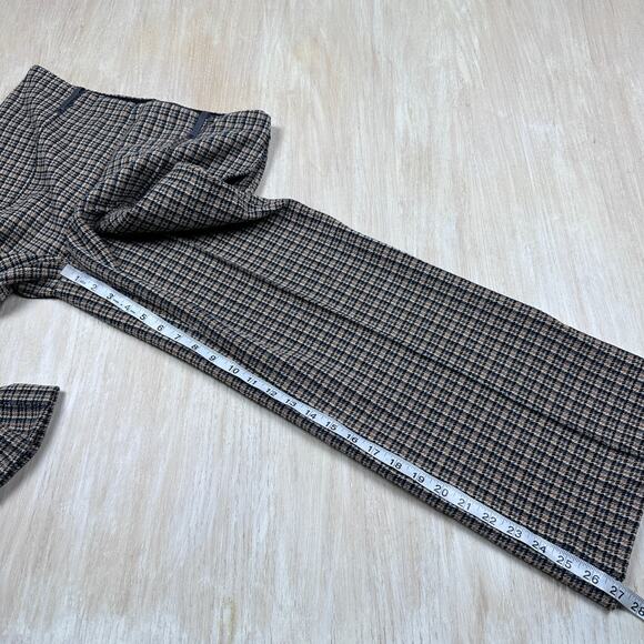 Lysse Livia Boston Glen Plaid High Waisted Preppy Cropped Pull On Pants Medium - Picture 7 of 16